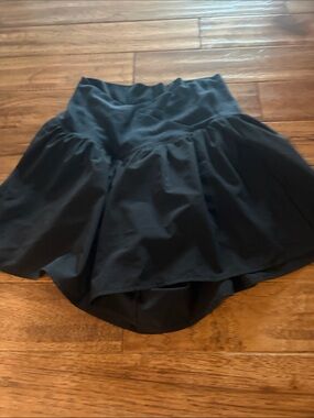 aerie Black Circle Skirt with Flared Silhouette